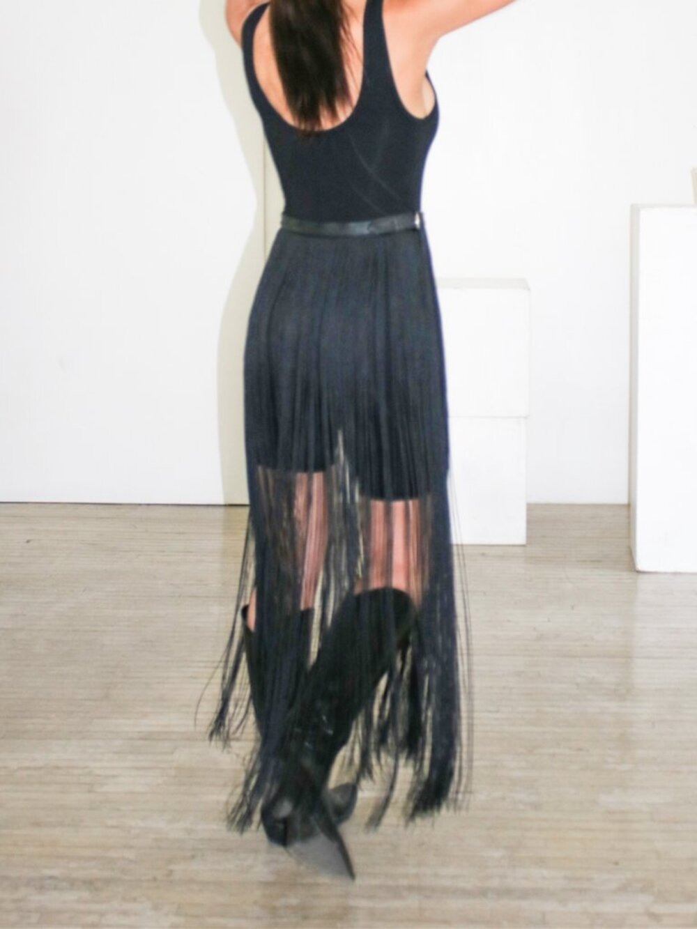 Madame Wolf Long Tassel Skirt | Fringe Maxi Skirt